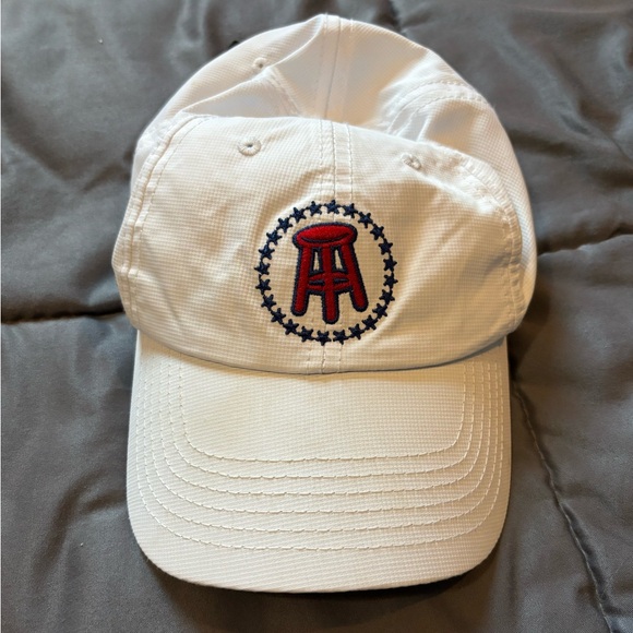 Barstool Accessories - Barstool Sports Strapback White Baseball Cap Adjustable Buckle
